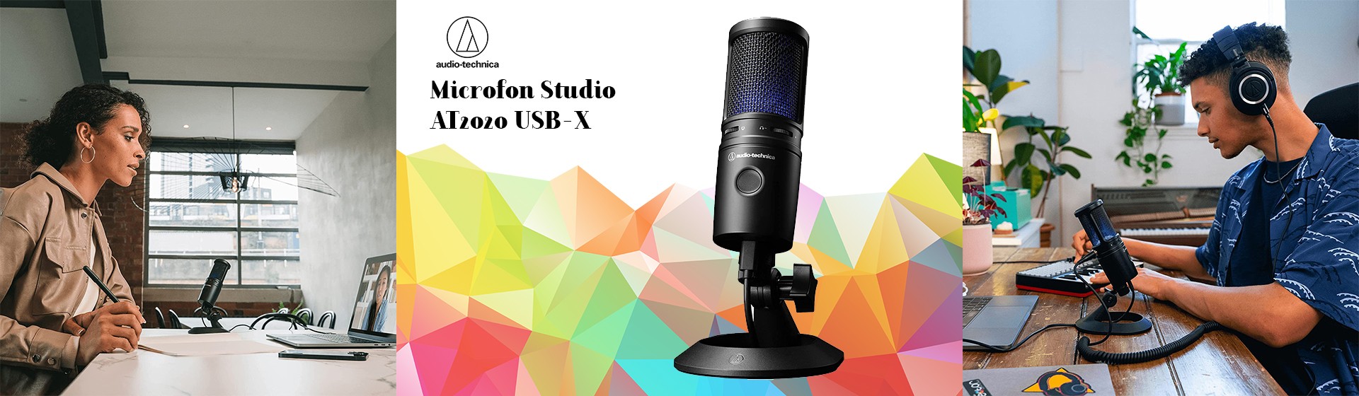 Microfon Studio Audio Technica AT2020 USB-X